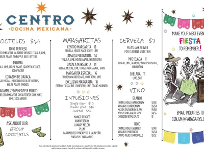 Centro Cocina Mexicana menu - February 2026