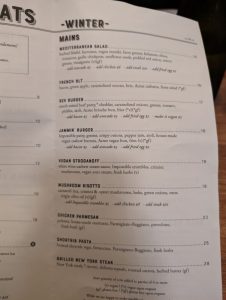 Revolution Winery & Kitchen dinner menu, photo 2 - January 2024