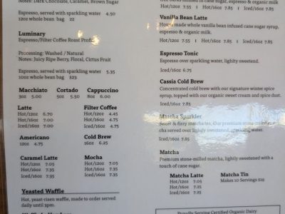 The Mill food menu, photo 1 - June 2026