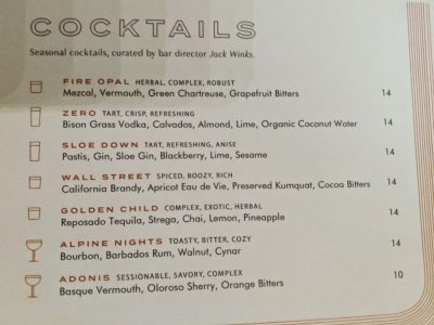 Canon cocktails menu, photo 1 - February 2021