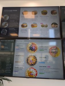 RAW Superfood Cafe bowls menu, photo 1 - October 2024
