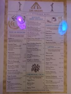 Café Xocolatl drinks menu, photo 1 - June 2023