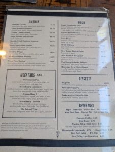 Iron Horse Tavern dinner menu, photo 2 - March 2026