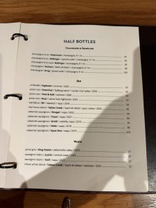 Grange Restaurant & Bar menu - October 2026