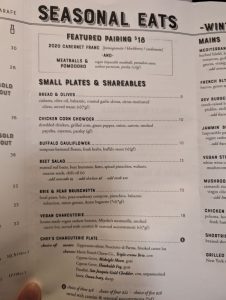 Revolution Winery & Kitchen restaurant - January 2024