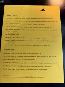 Magpie dinner menu, photo 2 - October 2026