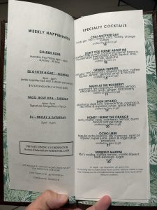 Revival happy hour menu, photo 1 - October 2026