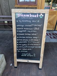 Steamboat Landing Bar & Grill specials menu, photo 2 - July 2026