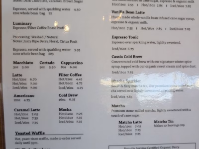 The Mill food menu, photo 1 - June 2026