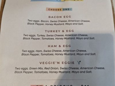 Tupi Coffee breakfast menu, photo 1 - December 2023